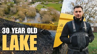 Cleaning a  30 YEAR OLD Pond on the Site | Developer Diaries EP39