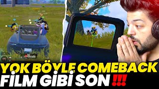 YOKLUKTAN ZİRVEYE !! YOK BÖYLE BİR COMEBACK - FİLM GİBİ OYUN SONU PUBG Mobile