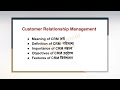 customer relationship management crm meaning definitions features importance objectives