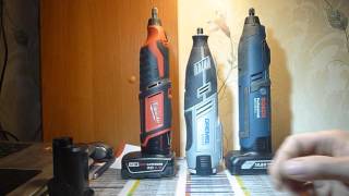 Milwaukee C12 RT: внешний обзор \u0026 Dremel и Bosch GRO