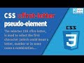 CSS pseudo-element ::first-letter selector