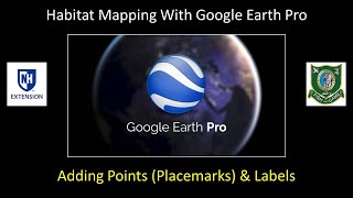 Google Earth Tutorial #5: Adding Placemarks (Points) & Labels