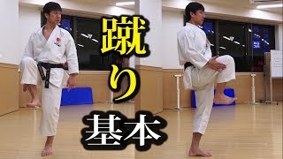 【Karate Beginner's Class】How to "Maegeri" (Front kick) by Tatsuya Naka sensei