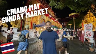 LARGEST Night Market in Thailand 🇹🇭 (Chiang Mai Sunday Night Market)