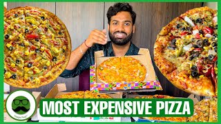 Brand Wars Most Expensive Pizza | Dominos Vs Pizza Hut | Veggie Paaji Food Chall
