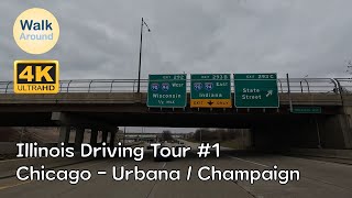 【4K60】 Driving - Illinois Driving: Chicago - Urbana/Champaign #1