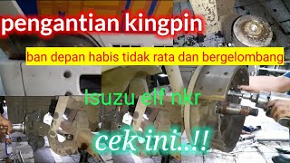 BAN DEPAN HABIS TIDAK RATA ISUZU ELF NKR 71