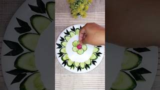 Cucumber cutting ideas l Vegetable Carving Ideas #vegetables #art #saladcarving #cookwithsidra