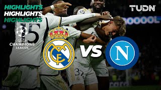 Real Madrid vs Napoli - HIGHLIGHTS | UEFA Champions League 23/24 | TUDN