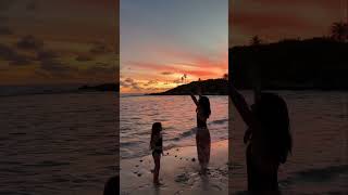 Just us and the sunset #funny #dance #mommy #sunset #travel