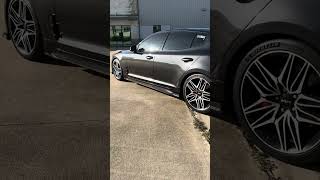 Veloce USA Kia Stinger Full Splitter Aero Kit Installed #kia #stinger #lipkit #splitter