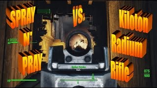 Spray N' Pray vs. Kiloton Radium Rifle [VERY HARD] Gun Race \u0026 Glowing Sea | Fallout 4 | Far Harbor