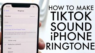 How To Turn TikTok Sound Into iPhone Ringtone!