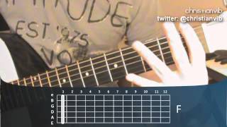 Cómo Tocar Guitarra Acústica -  Curso Lección 5 / Acorde de Fa (HD) Tutorial - Christianvib
