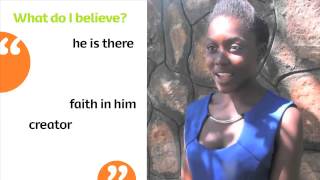 CAFOD: Vimbai: What do I believe?  People of God: Called to Serve 11-14 RE Framework