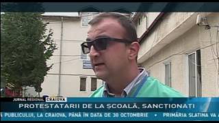 PROTESTATARII DE LA ŞCOALĂ, SANCŢIONAŢI