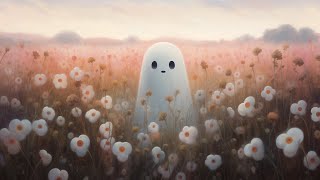 Halloween Cute Ghost TV Art Collection | TV Art Screensaver | 3 Hour 4K Silent Video | Halloween Art