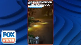 'Lord Have Mercy': Vehicles Submerged In Pensacola, FL After Record Rainfall