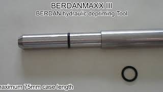 BERDANMAXX III hydraulic depriming tool