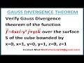 Verify Gauss Divergence Theorem Concepts & Problems In Hindi -Vector Calculus (Ritu)