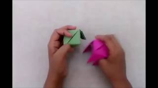 How to Make Origami Paper Rose That Transforms Into Cube