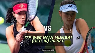 ITF W50 Navi Mumbai (Dec 16) 2024 F: Thasaporn Naklo vs. Priska Madelyn Nugroho [8] Extended H/L