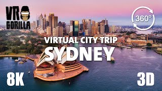 Sydney, Australia Guided Tour in 360 VR - Virtual City Trip - 8K 3D (short)