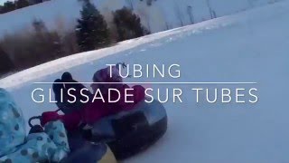 Glissade sur tube Mont Tremblant snow tubing centre 2016