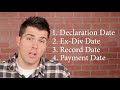 ex dividend dates explained the easy way