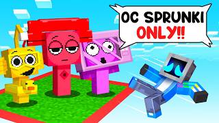 LOCKED on ONE CHUNK with OC SPRUNKI in Minecraft!