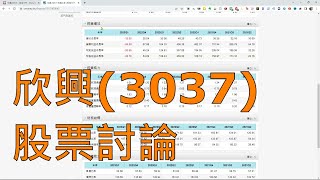 在股市爆料同學會看到有人提「欣興(3037)」這檔股票，我們來看看吧