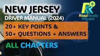 New Jersey Driver Manual (2024) – ALL Chapters 20 Key Points + 50 MCQs Per Chapter