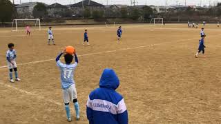 なぎさFCA 2019.2.3 エスペランサ戦後半 板宿杯 三木協同学苑グラウンド