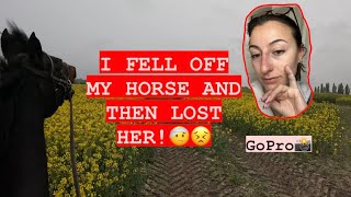 MY WORST FALL YET!😣🤕 | GoPro | Emme Equestrian