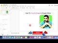 how to crop an image in google slides