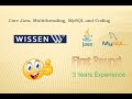 Wissen | Round 1 | Java Interview Questions and answers | MySQL | Multithreading | Java8
