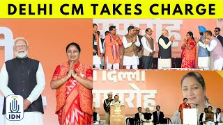 Delhi CM takes charge, keeps fin, revenue; six ministers too sworn in | IDNews