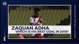 Zaquan Adha, Which Is His Best Goal In 2018? | MFL