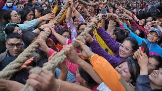 महिला मात्रैले ताने रातो मच्छिन्द्रनाथको रथ | Rato Machhindranath Rath Jatra