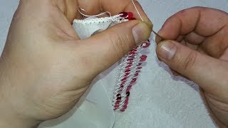 Kolay ama aşırı gösterişli pullu tığ oyası yapılışı