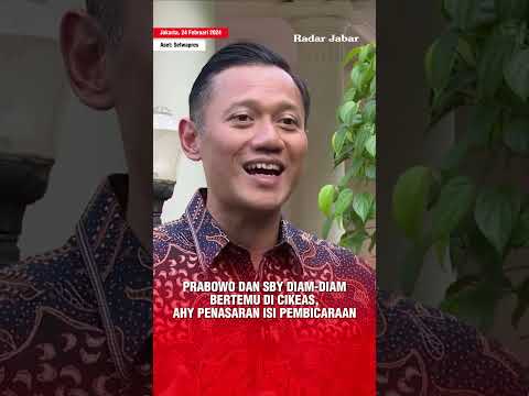 AHY PENASARAN ISI PERTEMUAN SBY DAN PRABOWO DI CIKEAS - YouTube