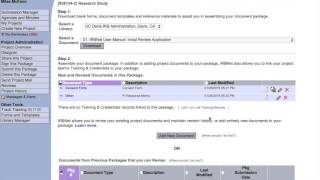 IRBNet: Create an Letter of Action Package