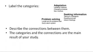 Qualitative analysis of interview data A step by step guide for coding indexing