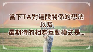 【Elaine的愛情塔羅】這個當下TA對於這段關係的想法感受以及最期待的互動相處模式？未來一個月我們感情的發展方向是？(曖昧/交往/斷聯/冷戰)