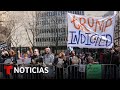 El ambiente en Manhattan previo a la llegada de Trump | Noticias Telemundo