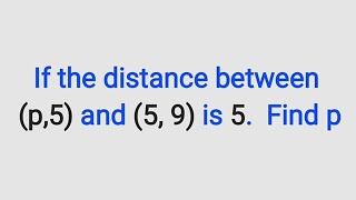How to find a missing coordinate at a point if the distance is given.