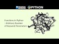 Functions in Python - Arbitrary Number of Keyword Parameters