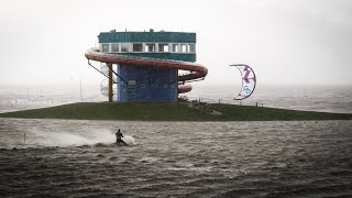 Sturmtief Niklas | KITESURFEN bei STURMFLUT im Cuxland