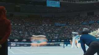 A time lapsed day at the 2014 Australian Open