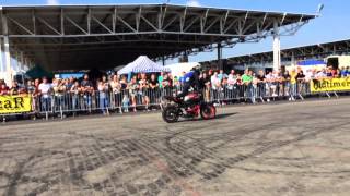 Stunter13 | Yamaha MT07 MOTOCAGE in action at Oldtimerbazar last sunday ! WOOOT!!! | Stunt Ride